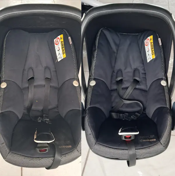 Imagem de um bebê conforto